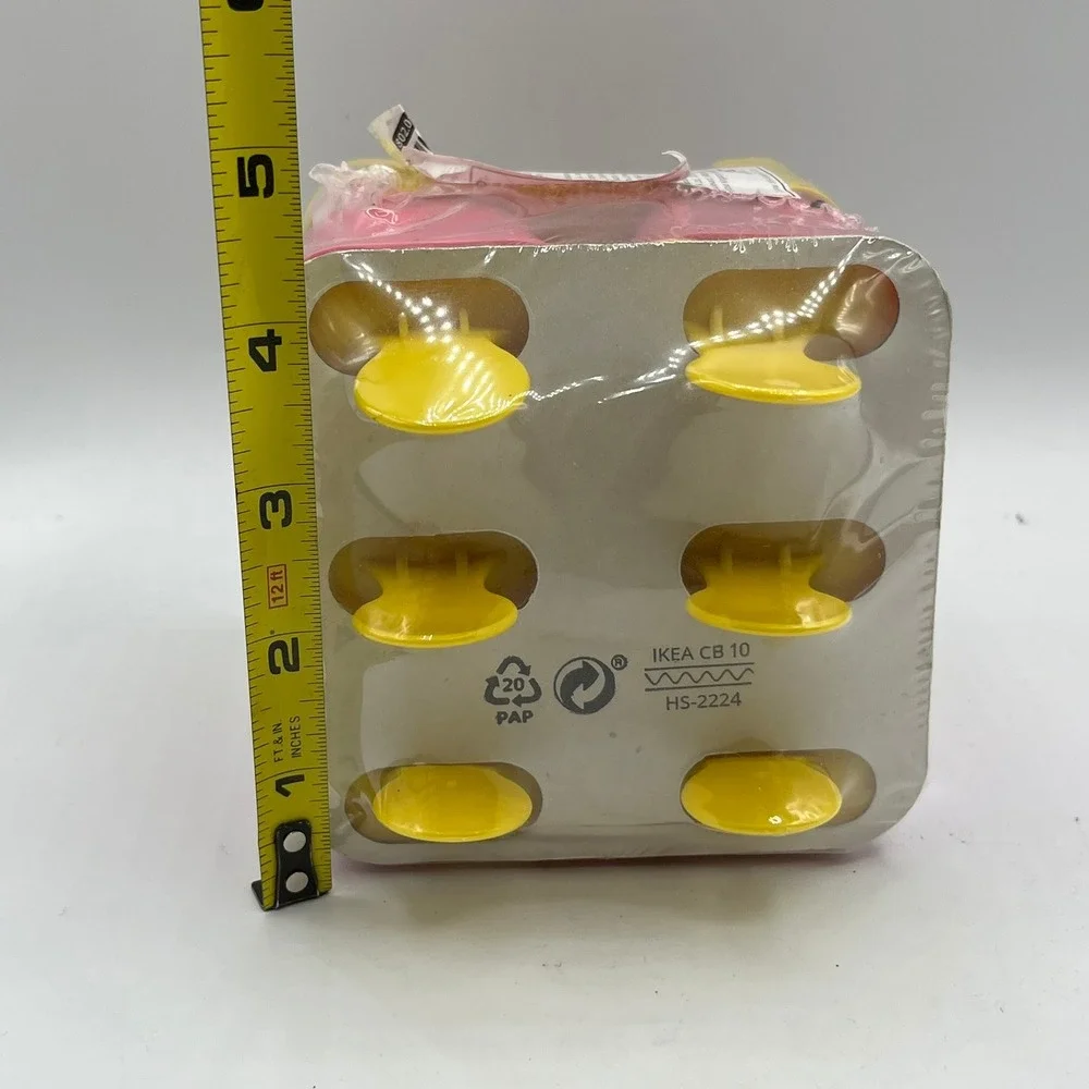 IKEA Chosigt Ice Pop Maker Set 6 Molds Pink Yellow 802.084.78 New
